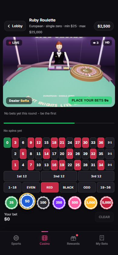 Live roulette table with a 3D dealer